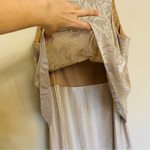 Vintage EN FRANCAIS by HUEY WALTZER Gold Dress & Blazer Size 24 Elegant Church - Picture 10 of 16